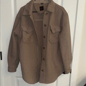 RDI Tan Lightweight Shirt Jacket Oversized Style